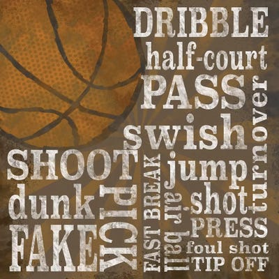 All Star Sports IV by Tara Reed framed canvas print