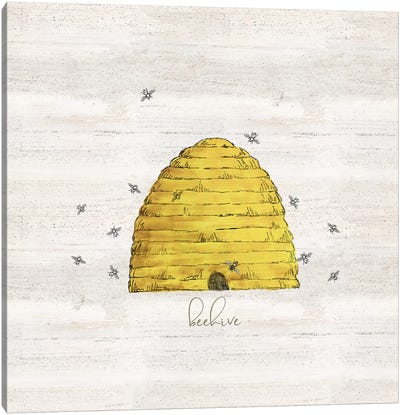 Bee's Life V-Beehive Canvas Art Print