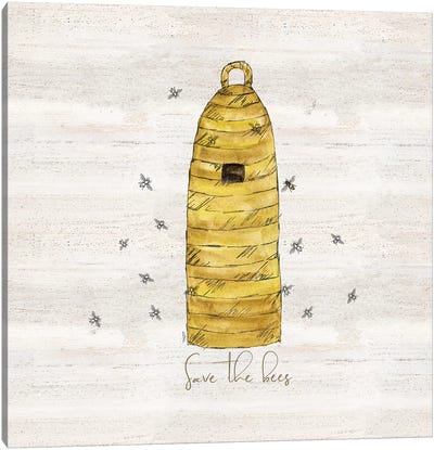 Bee's Life VIIi-Save The Bees Canvas Art Print - Tara Reed