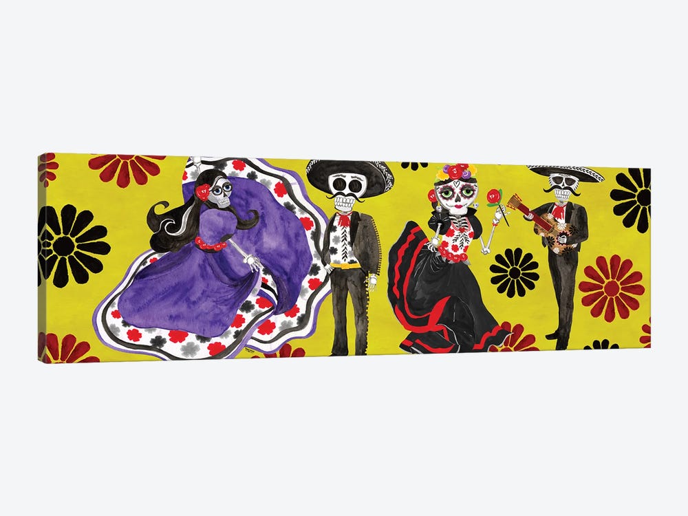 Day Of The Dead Panel II - Sugar Skull Couples by Tara Reed 1-piece Art Print