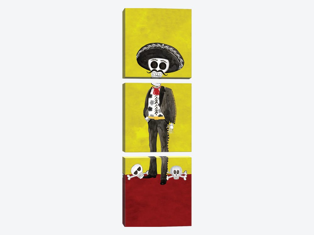 Day Of The Dead I by Tara Reed 3-piece Canvas Art Print