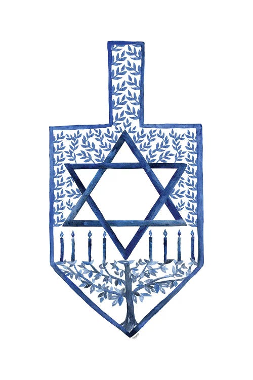 Festival of Lights I-Dreidel by Tara Reed wall art