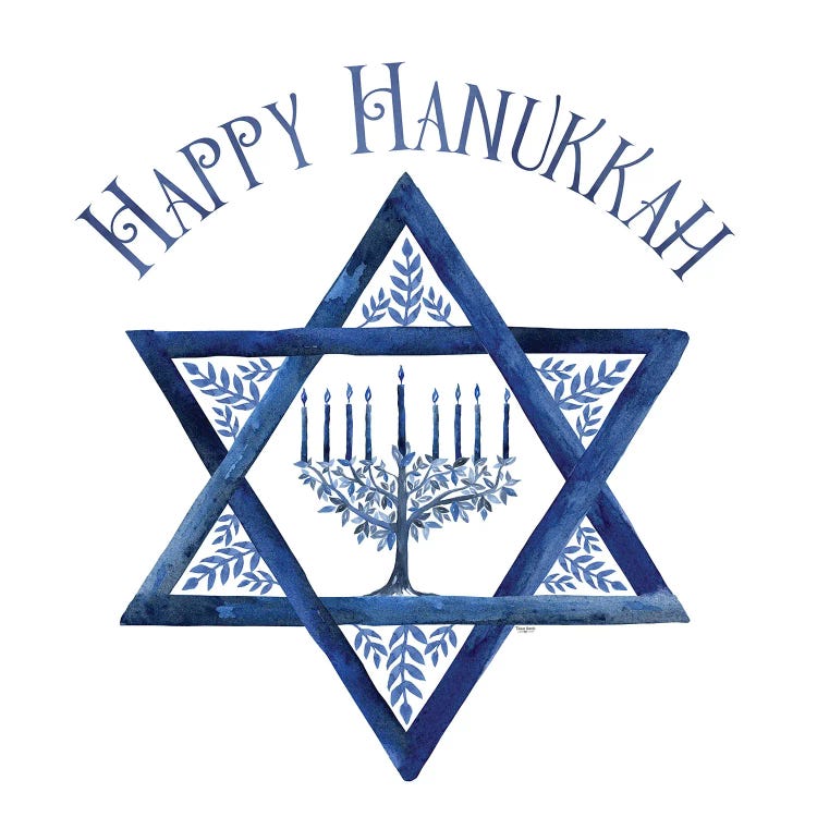 Festival of Lights III-Happy Hanukkah by Tara Reed wall art