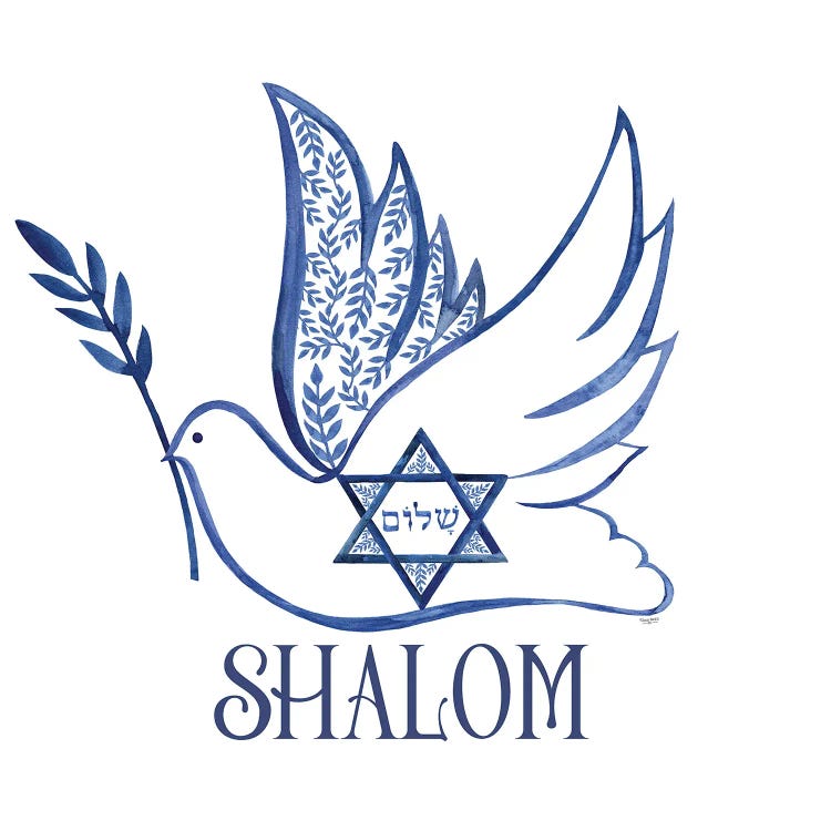 Festival of Lights V-Shalom Dove by Tara Reed wall art