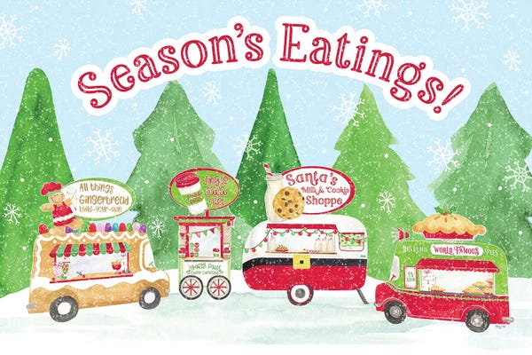 Holiday Eats & Treats: Food Cart Christmas - Seasons Eatings by Tara Reed