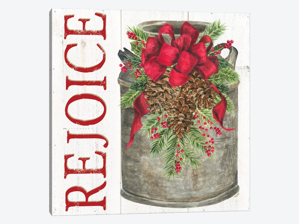 Home for the Holidays Rejoice by Tara Reed 1-piece Canvas Art