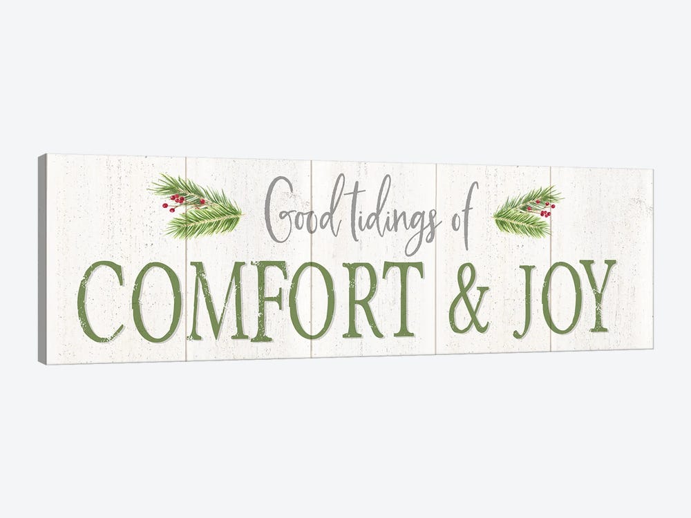 Peaceful Christmas Horizontal Comfort & Joy by Tara Reed 1-piece Canvas Print