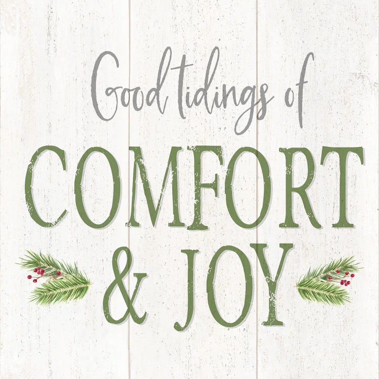 Peaceful Christmas Square Comfort & Joy by Tara Reed wall art