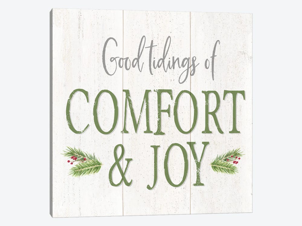 Peaceful Christmas Square Comfort & Joy by Tara Reed 1-piece Art Print