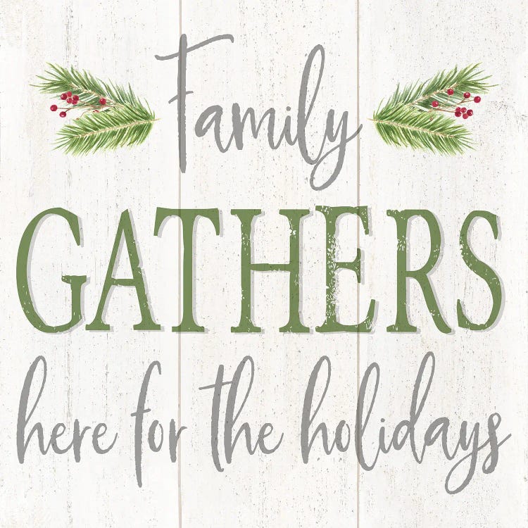 Peaceful Christmas Square Gather  by Tara Reed wall art