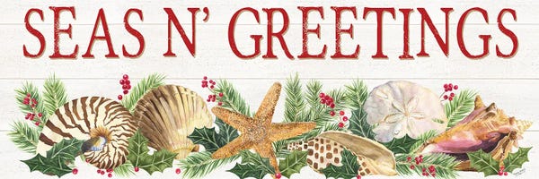 Tara Reed: Seas N Greetings panel sign by Tara Reed