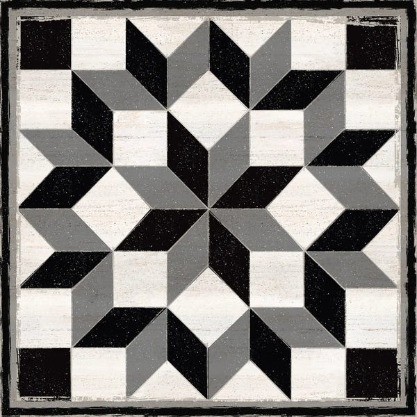 Tara Reed: Black & White Quilt Block I by Tara Reed