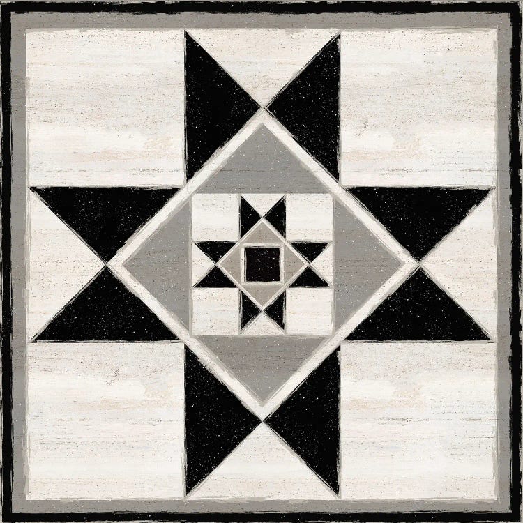 Black & White Quilt Block III