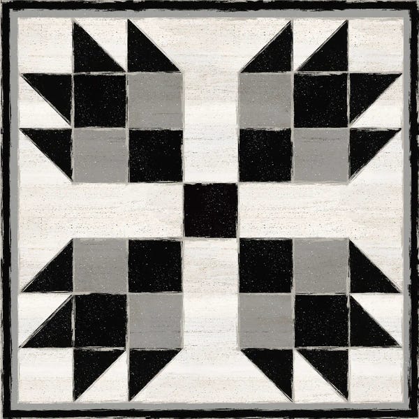 Tara Reed: Black & White Quilt Block VII by Tara Reed