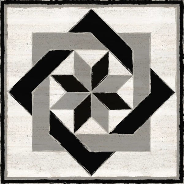 Tara Reed: Black & White Quilt Block XII by Tara Reed