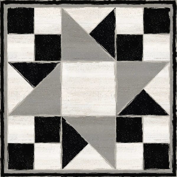 Tara Reed: Black & White Quilt Block XIII by Tara Reed