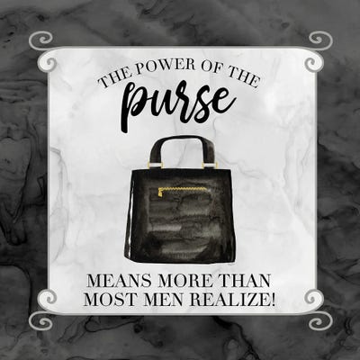 Fashion Humor VI-Power of the Purse by Tara Reed metal wall art