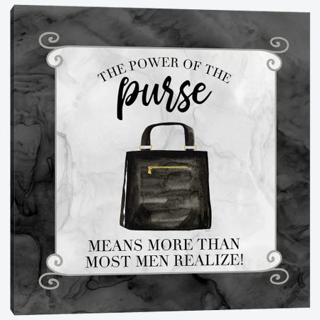 Fashion Humor VI-Power of the Purse Canvas Print #TRE469} by Tara Reed Canvas Wall Art