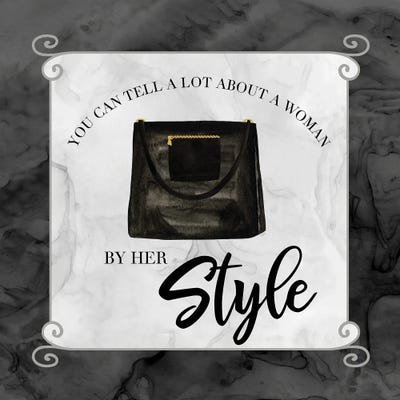 Fashion Humor XII-By Her Style by Tara Reed metal wall art