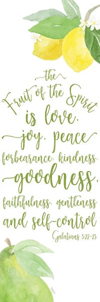 Pears: Fruit of the Spirit vertical I-Fruit by Tara Reed