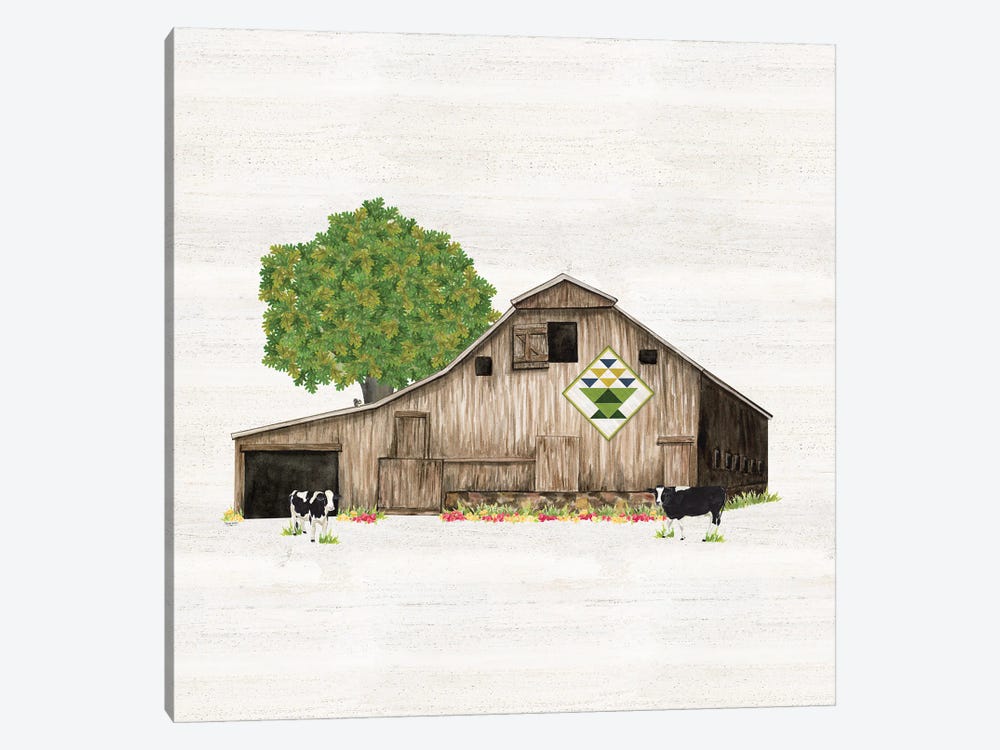 Spring & Summer Barn Quilt I by Tara Reed 1-piece Canvas Artwork
