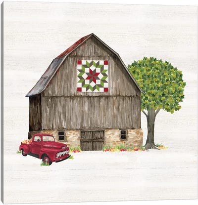 Spring & Summer Barn Quilt II Canvas Art Print - Tara Reed