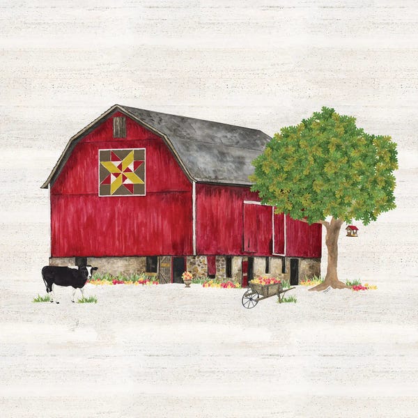 Barns: Spring & Summer Barn Quilt III by Tara Reed