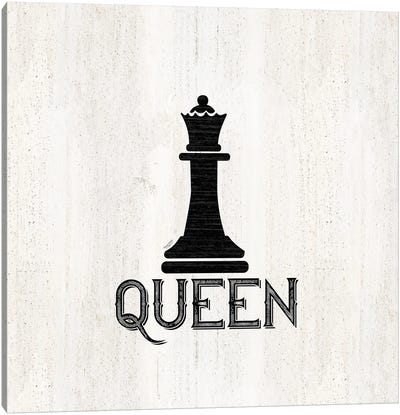 Chess Piece II-Queen Canvas Art Print - Cards & Board Games