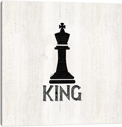 Chess Piece I-King Canvas Art Print - Cards & Board Games