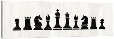 Chess Piece Panel Canvas Art Print - Cards & Board Games
