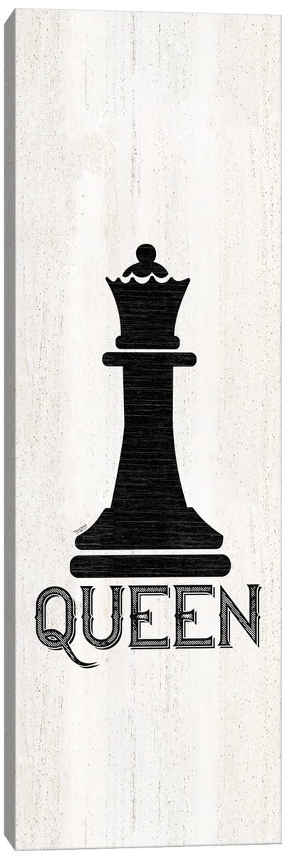 Chess Piece Vertical II-Queen Canvas Art Print - Cards & Board Games