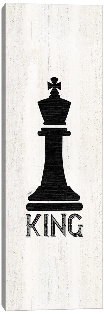 Chess Piece Vertical I-King Canvas Art Print - Cards & Board Games