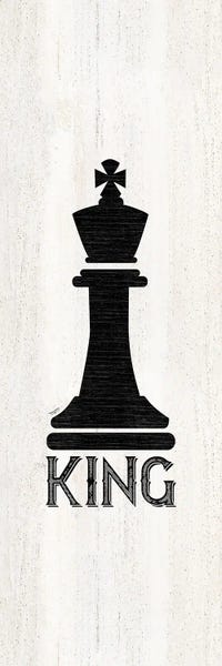 Cards & Board Games: Chess Piece Vertical I-King by Tara Reed