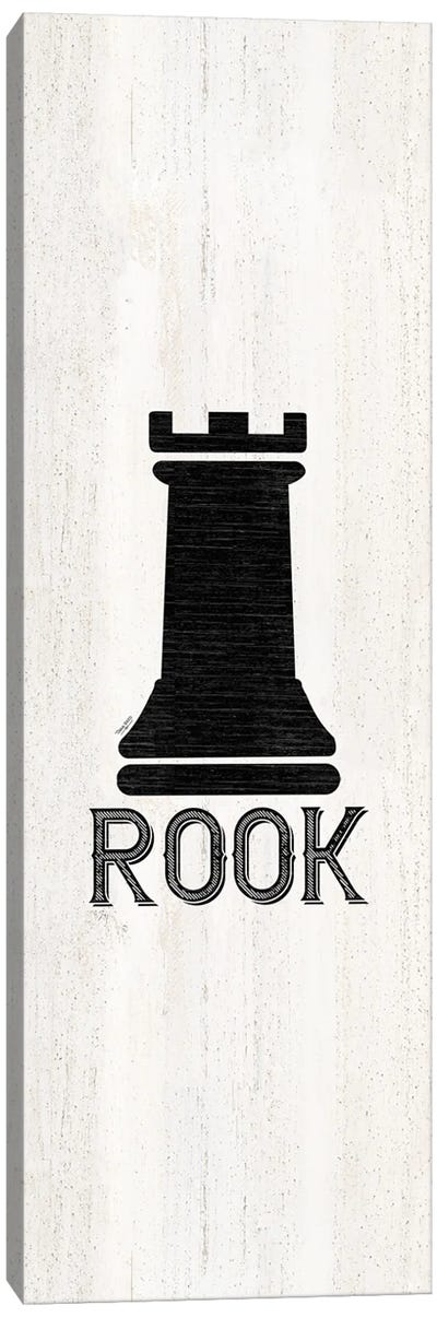 Chess Piece Vertical V-Rook Canvas Art Print - Cards & Board Games