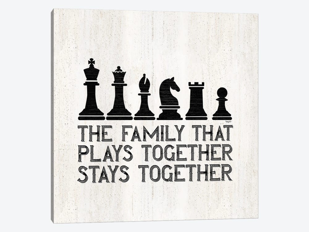 Chess Sentiment II-Family by Tara Reed 1-piece Canvas Print