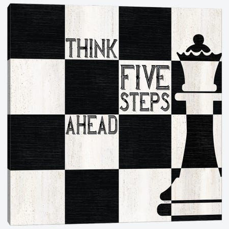 Chessboard Sentiment II-Five Steps Canvas Print #TRE520} by Tara Reed Canvas Art Print