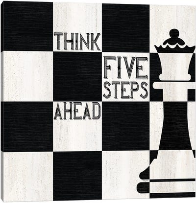 Chessboard Sentiment II-Five Steps Canvas Art Print - Tara Reed