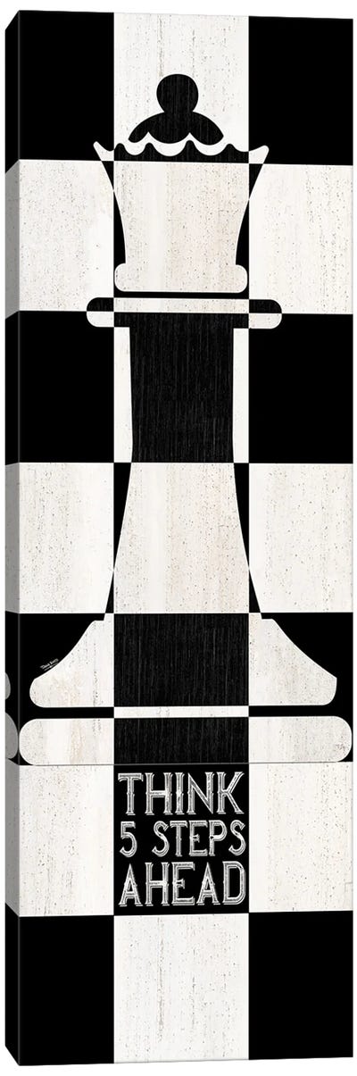 Chessboard Sentiment Vertical II-Five Steps Canvas Art Print - Success Art