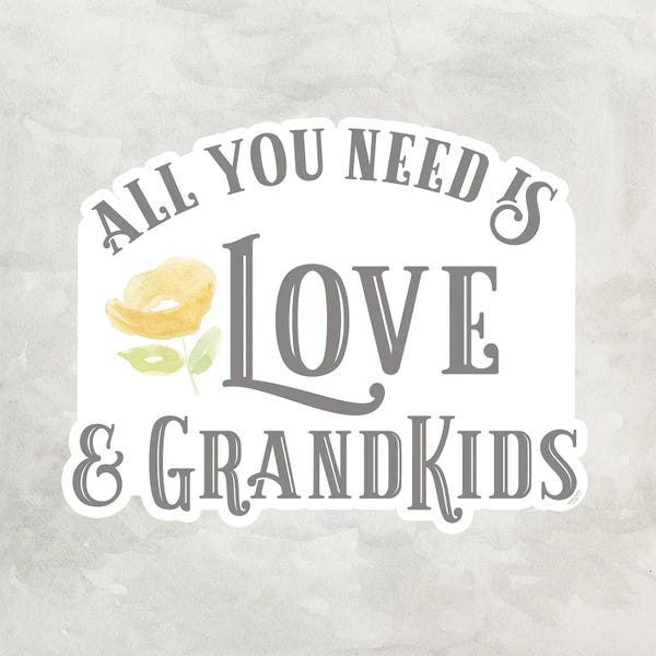 Modern Farmhouse Décor: Grandparent Life Gray I-All You Need by Tara Reed