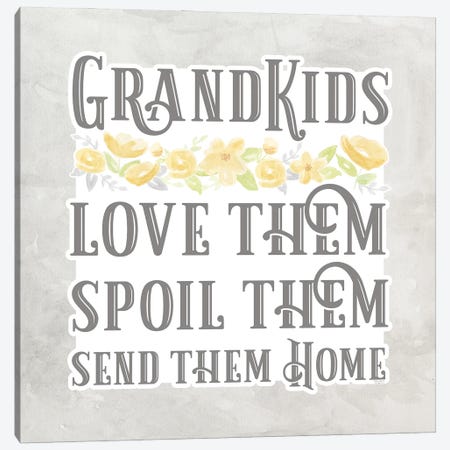 Grandparent Life Gray VIIi-Spoil Them Canvas Print #TRE531} by Tara Reed Canvas Art
