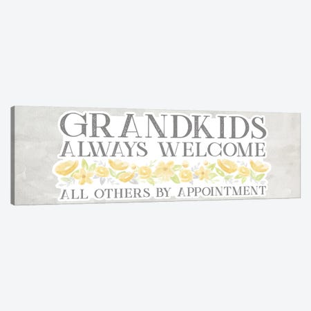Grandparent Life Panel Gray III-Always Welcome Canvas Print #TRE533} by Tara Reed Canvas Artwork