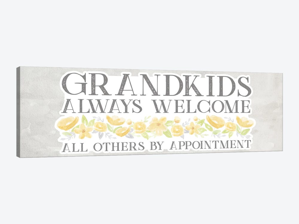 Grandparent Life Panel Gray III-Always Welcome by Tara Reed 1-piece Canvas Artwork