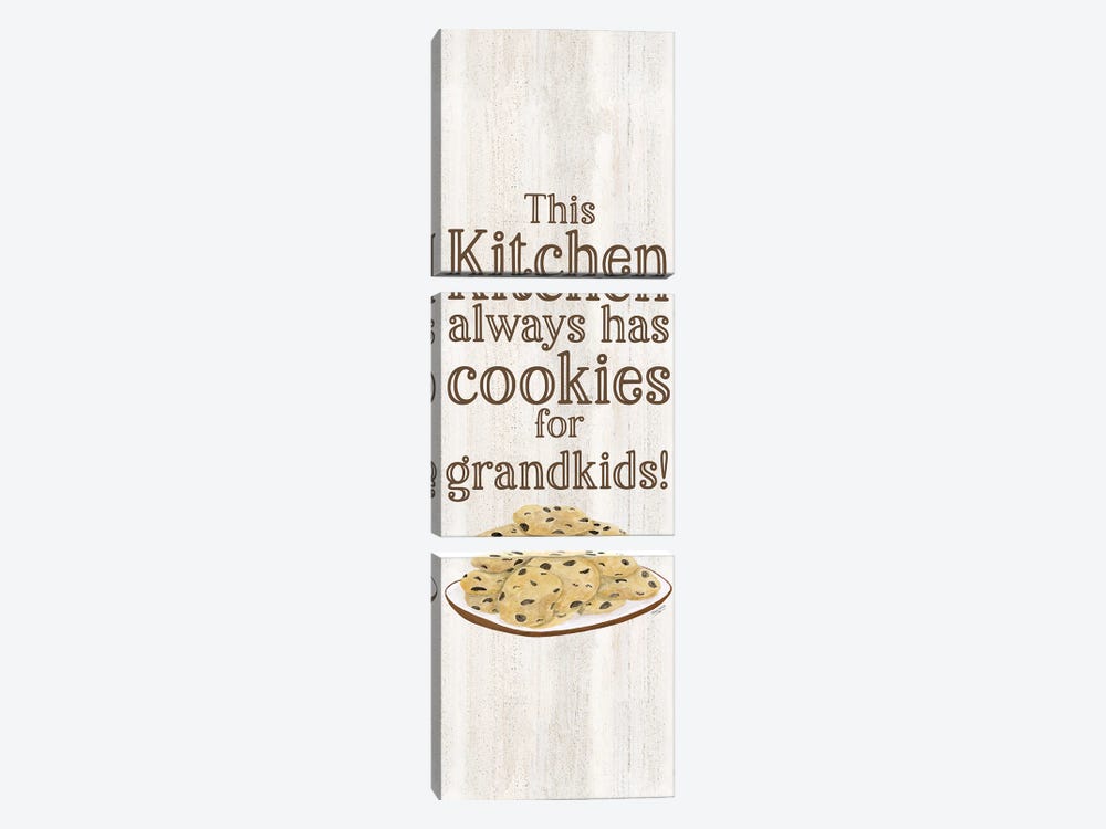 Grandparent Life Vertical I-Cookies by Tara Reed 3-piece Canvas Artwork