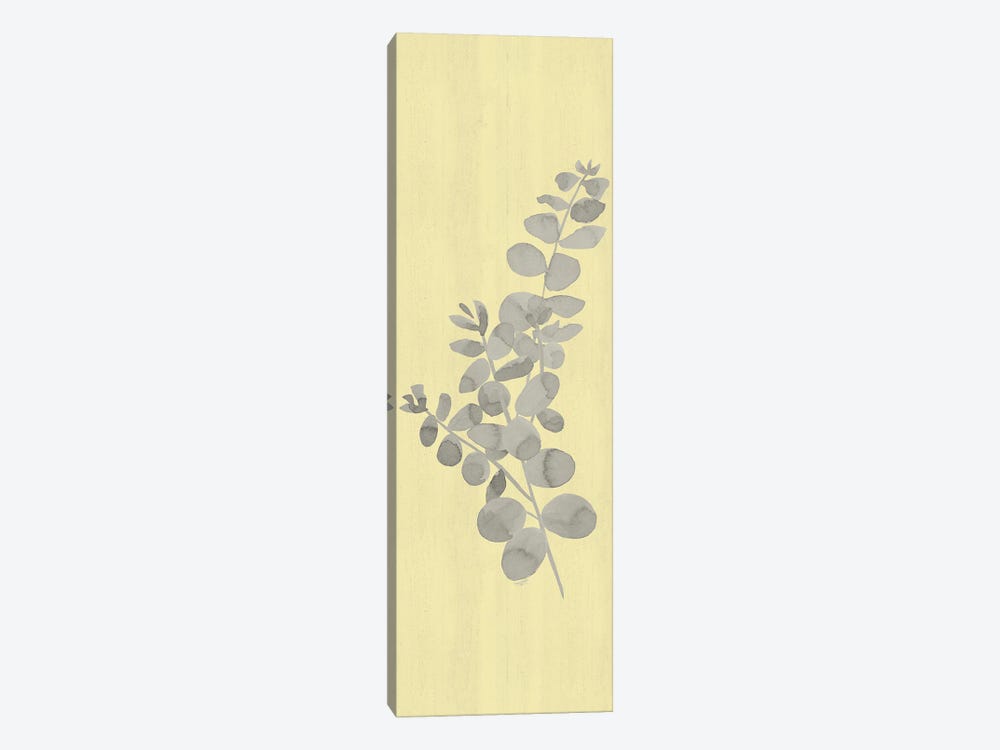 Natural Inspiration Eucalyptus Panel Gray & Yellow I by Tara Reed 1-piece Canvas Art