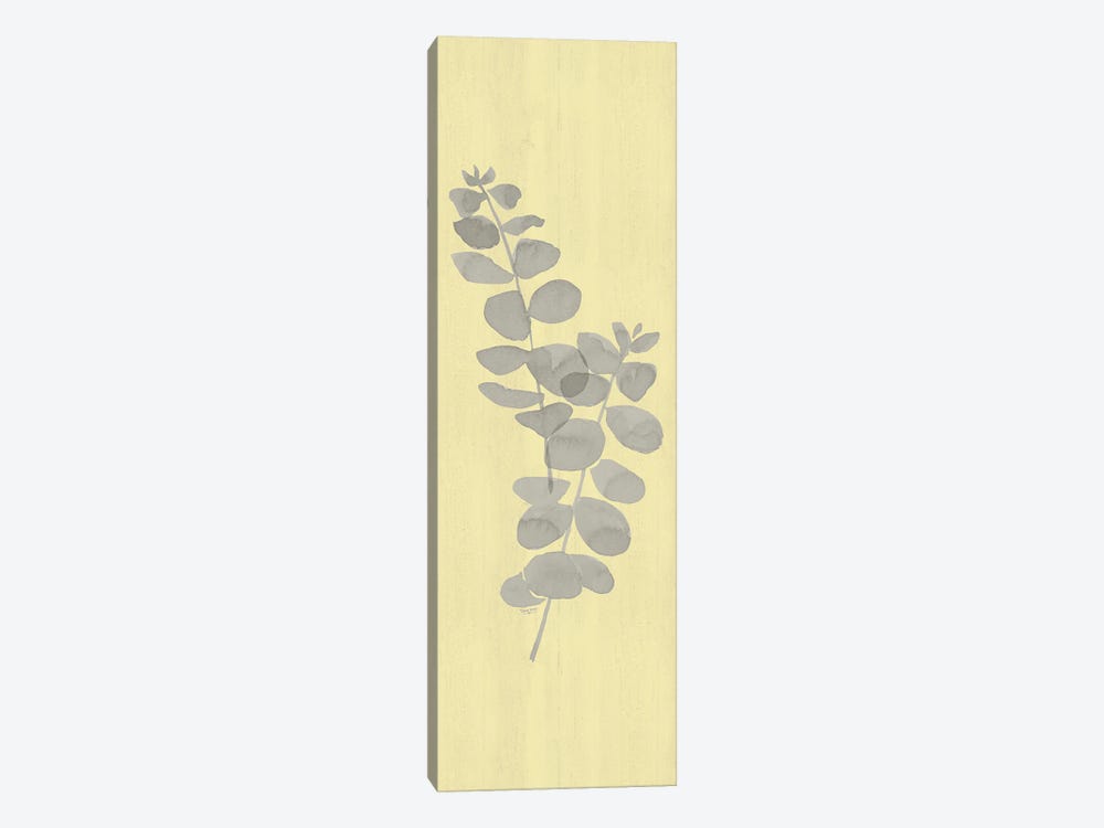 Natural Inspiration Eucalyptus Panel Gray & Yellow II by Tara Reed 1-piece Art Print