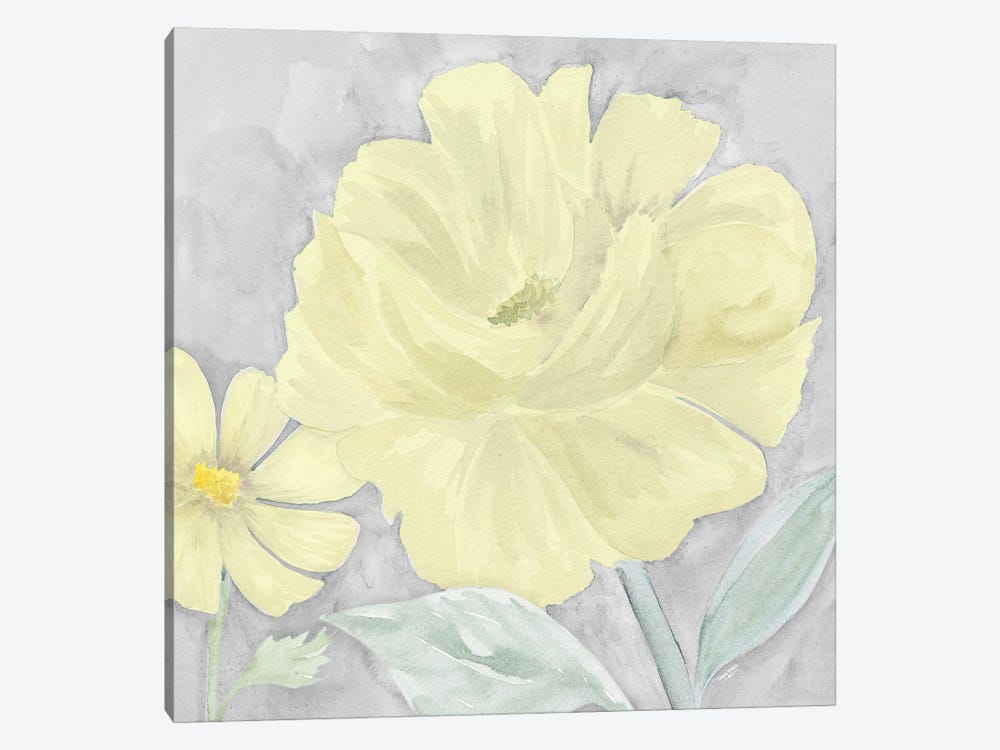 Peaceful Repose Gray & Yellow IV by Tara Reed 1-piece Canvas Artwork