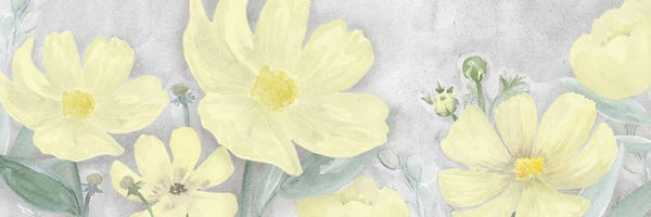 Tara Reed: Peaceful Repose Gray & Yellow Panel I by Tara Reed