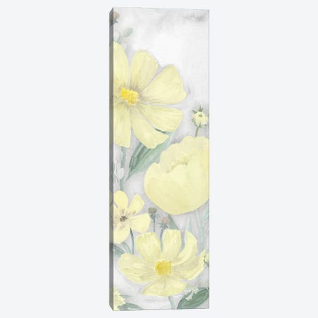 Peaceful Repose Gray & Yellow Vertical I Canvas Print #TRE558} by Tara Reed Canvas Art