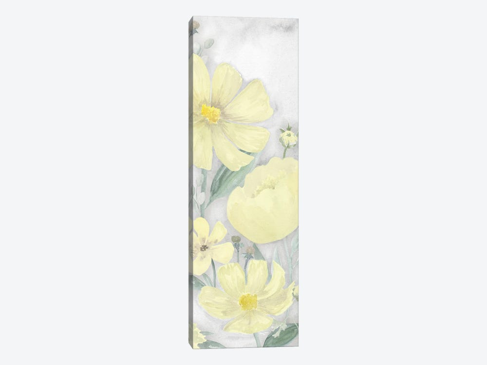 Peaceful Repose Gray & Yellow Vertical I by Tara Reed 1-piece Canvas Art Print