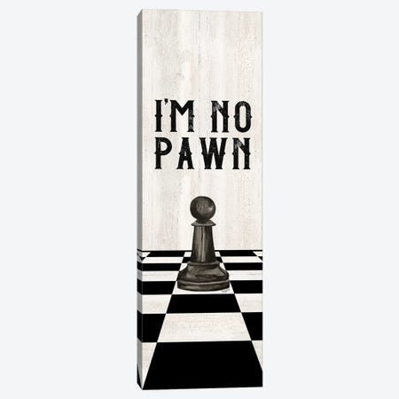 Rather Be Playing Chess Black Panel III-No Pawn Canvas Print #TRE561} by Tara Reed Canvas Print